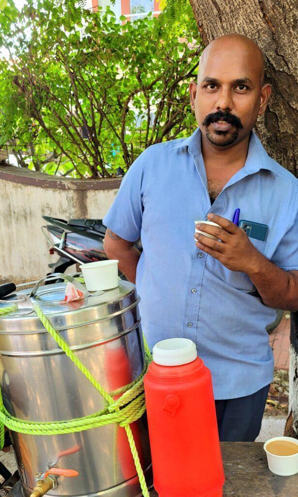 pause thé dans les rues de Chennai