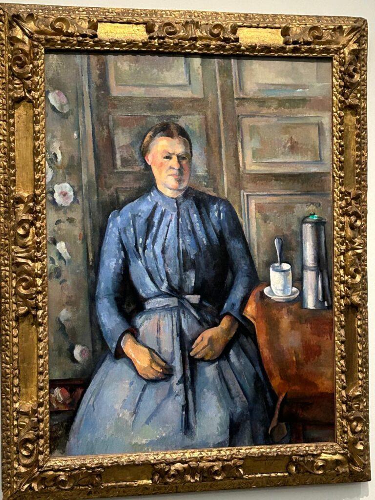 Cezanne, la femme (en bleu) à la cafetiere, musée d'orsay