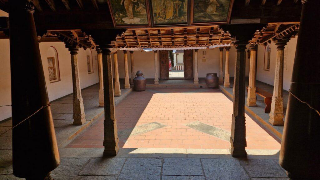 cour de la maison du Chettinad