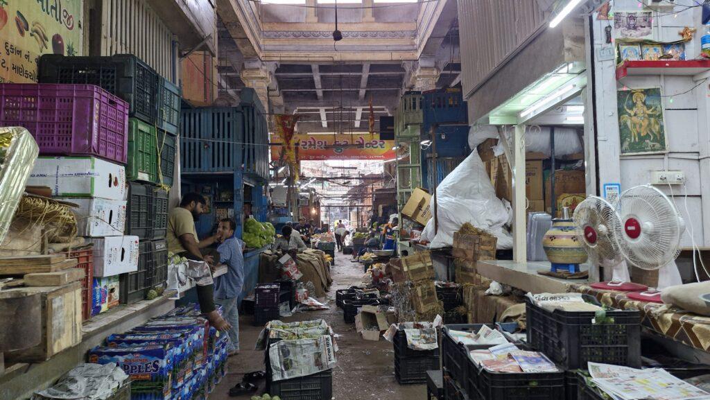 le Manek chowk dans l'après midi