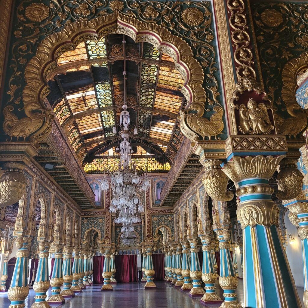 palais de Mysore salle du durbar
